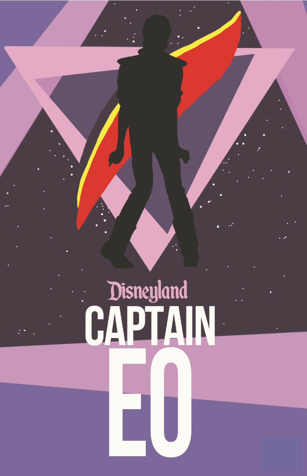 Captain EO Minimalist Design Poster Print 11x17 Disney Michael Jackson