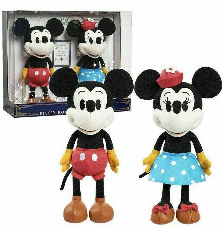 Disney Treasures From the Vault Plush Mickey & Minnie Mouse Amazon D23 Exclusive