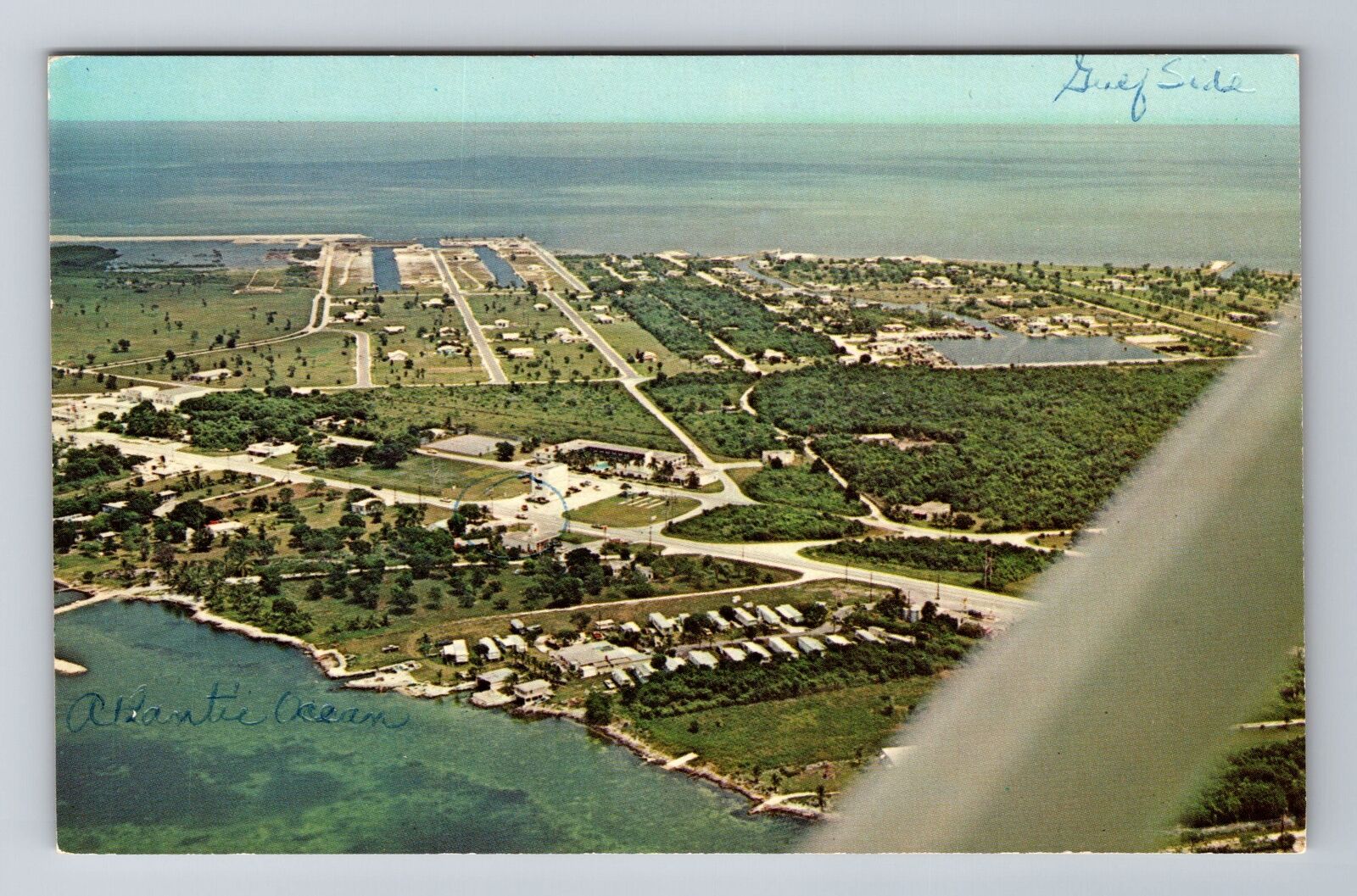 Key Largo FL-Florida, Atlantic Ocean, Shoreham, Vintage Souvenir Postcard