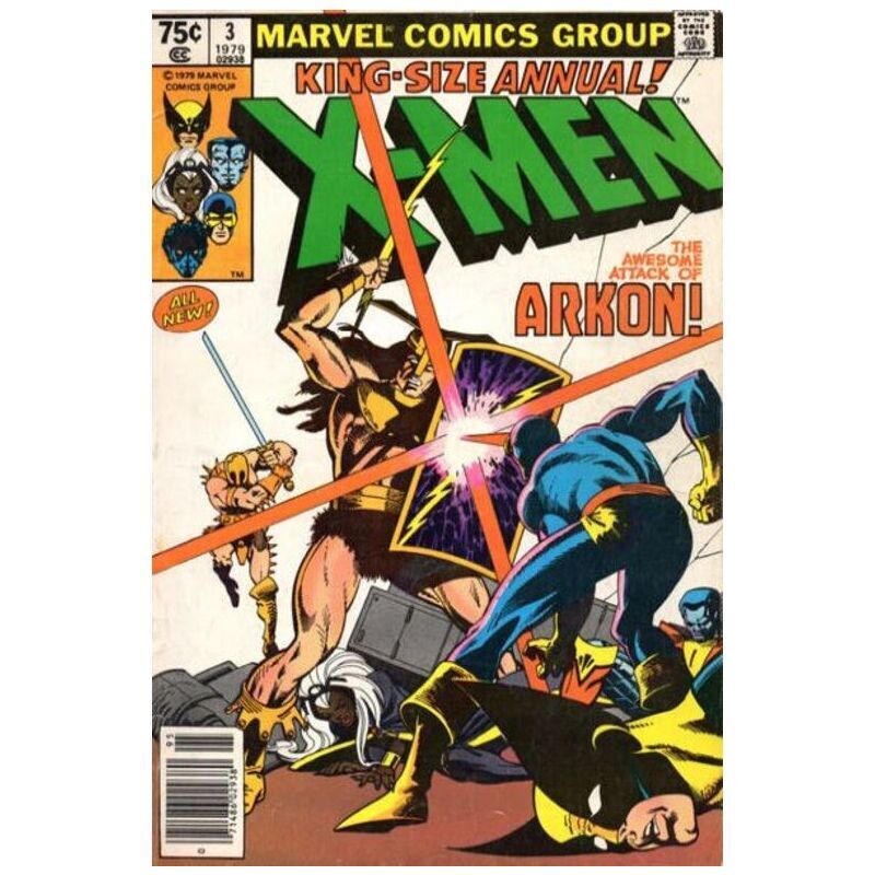 X-Men (1963 series) Annual #3 Newsstand in F minus condition. Marvel comics [f&