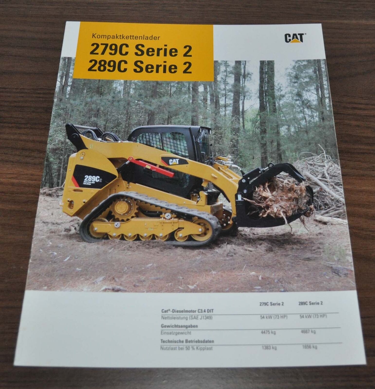 Caterpillar 279C 289C Serie2 Compact Track Loader Kompaktlader Brochure Prospekt