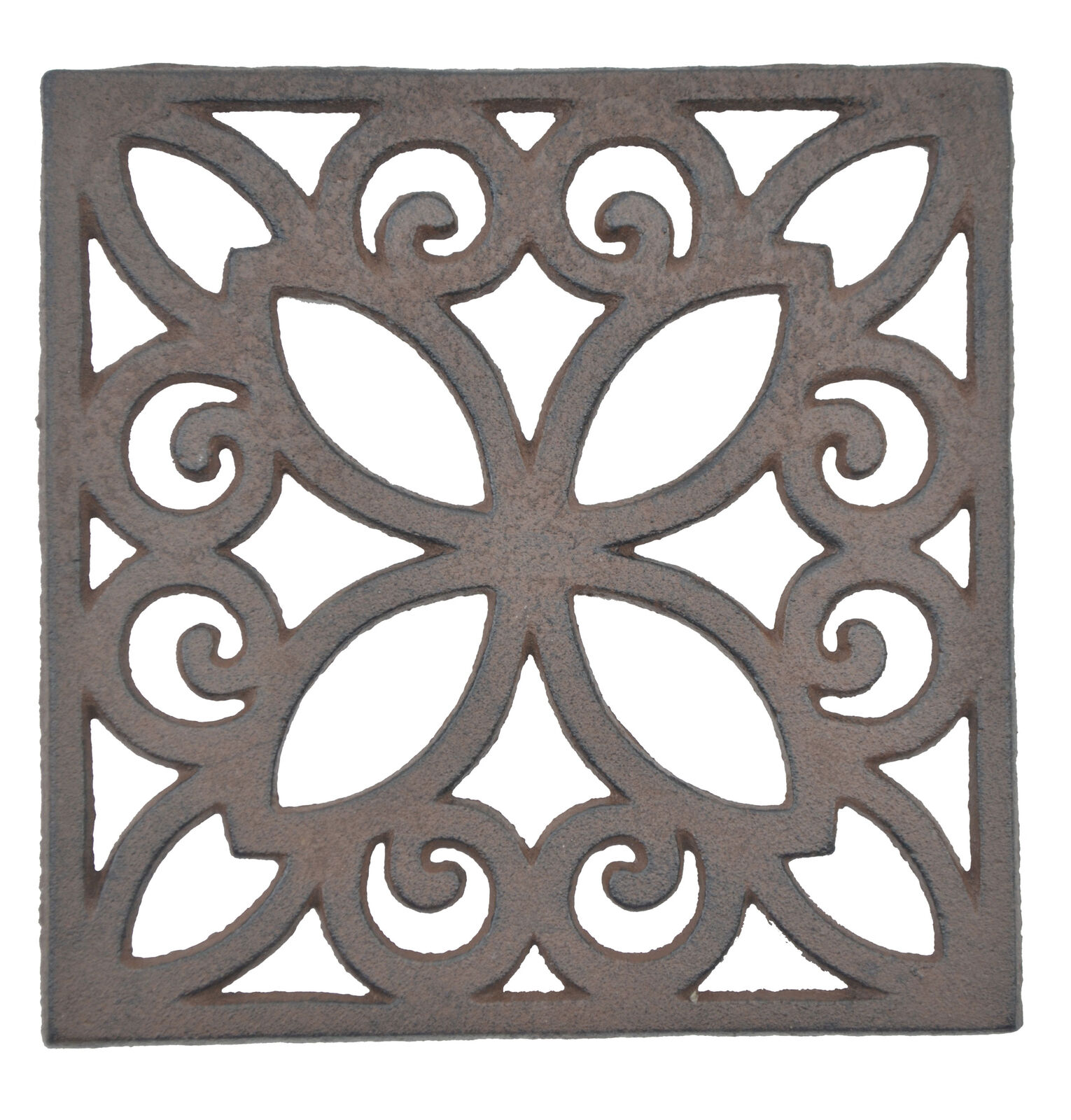 Decorative Trivet Square Cast Iron Hot Pad Kitchen Decor
