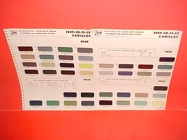1949 1950 1951 1952 CADILLAC 60 SPECIAL FLEETWOOD COUPE DEVILLE PAINT CHIPS