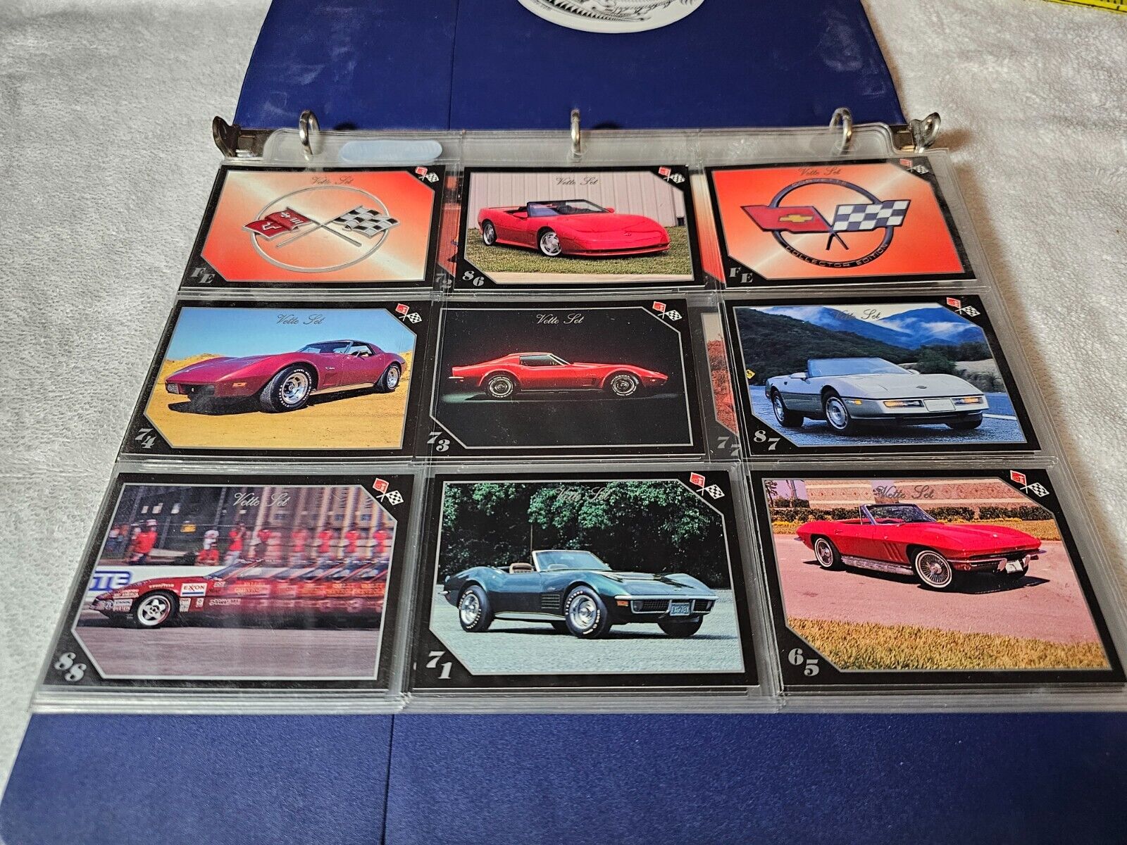 1991 Chevrolet Corvette Collector Card Set Vette Set Collection 108 Cards Binder