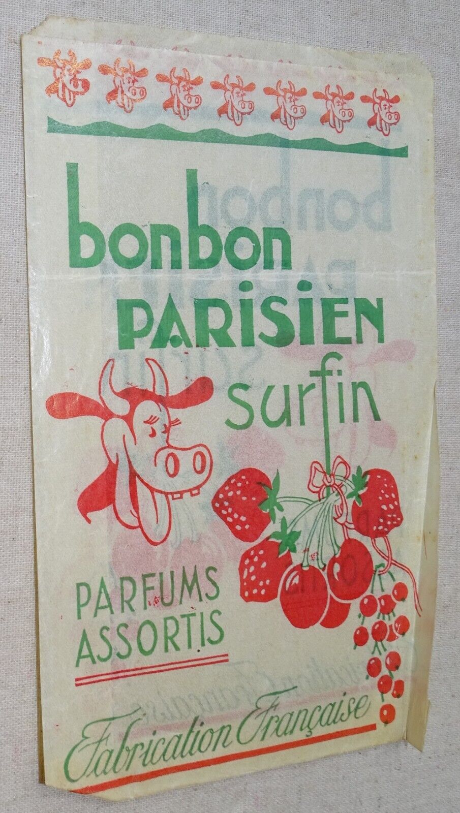 1930s BONBON BAG (super fine Parisian candy assorted flavors) made in France