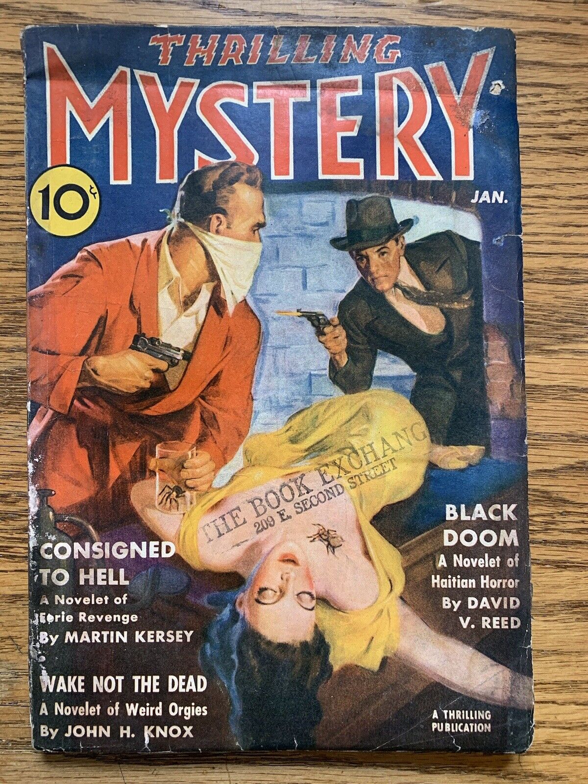 RARE January 1940 THRILLING MYSTERY PULP Classic Cover FN Scarce Issue