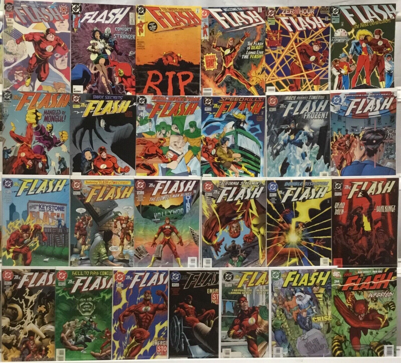 DC Comics Flash 2nd Series Comic Book Lot of 25 Issues