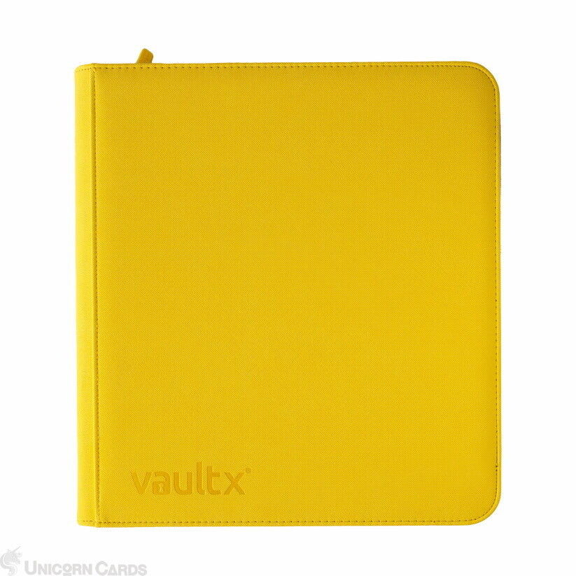Vault X: Premium 12-Pocket Exo-Tec® Zip Binder - Sunrise Yellow : 20 Pages Album