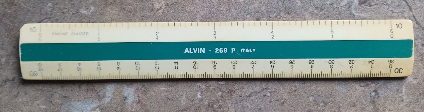 Vintage Alvin 269 P - Italy ruler