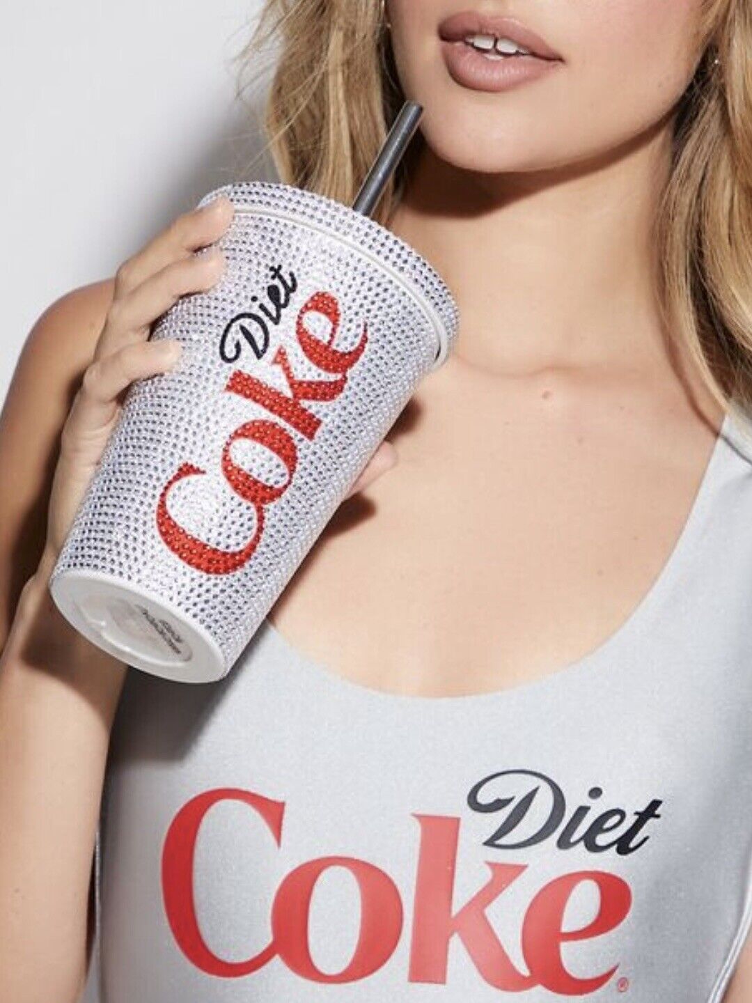 RARE Rhinestone Diet Coke Tumbler Cup - OFFICIAL LICENSED