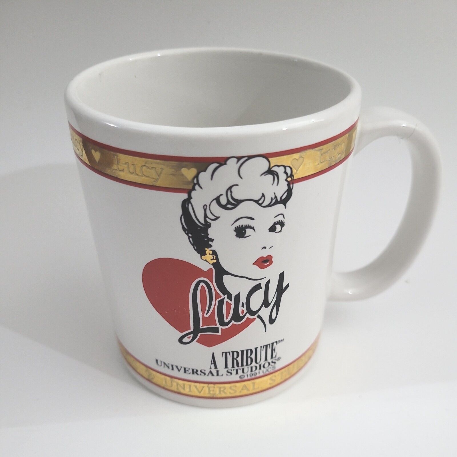 Lucille Ball Lucy Coffee Mug A Tribute Universal Studios Vintage 