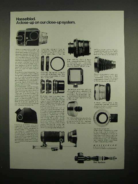 1973 Hasselblad Camera Ad - Our Close-Up System
