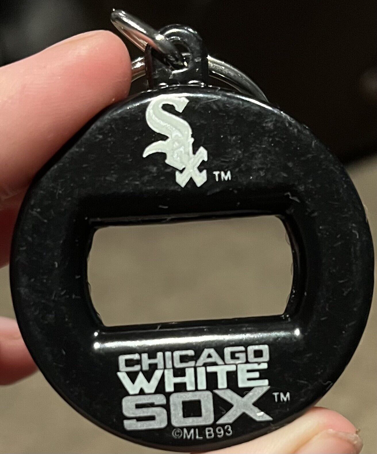 Vintage Chicago Red Six Bev Key 3 In 1 Keychain Bottle Opener