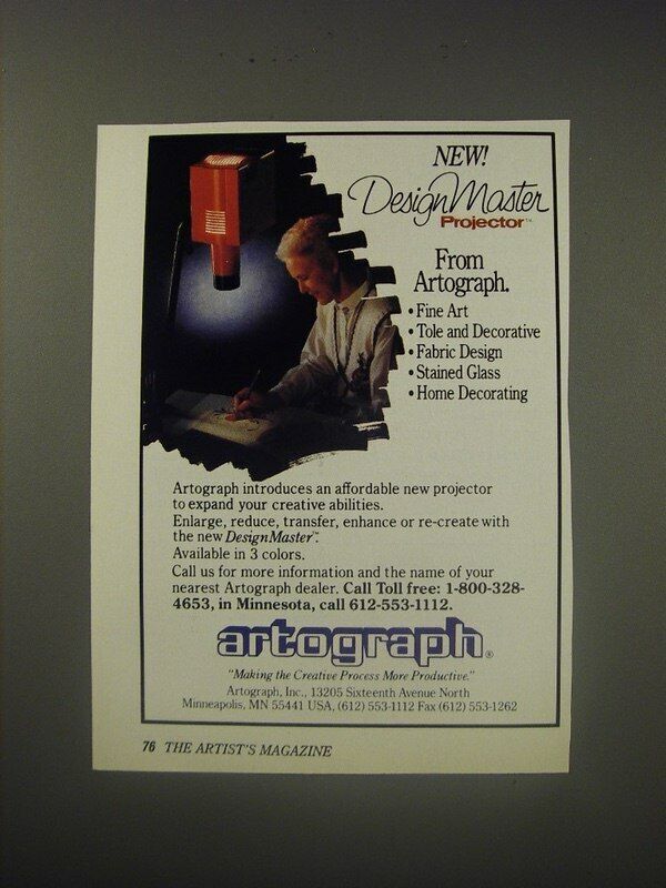 1990 Artograph DesignMaster Projector Ad