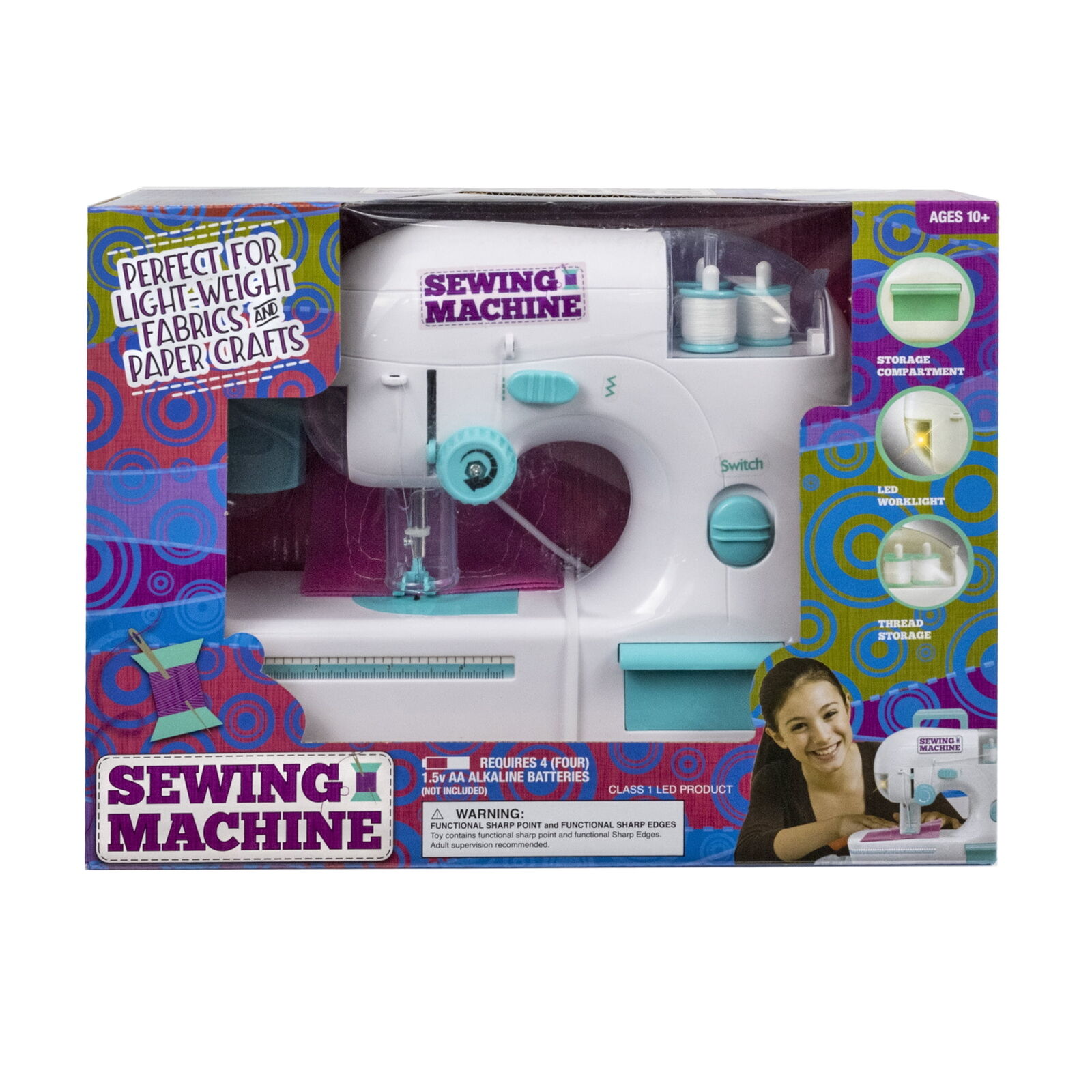 Battery Operated Children\'s Toy Sewing Machine - #GS20827M Ages 10 years and up