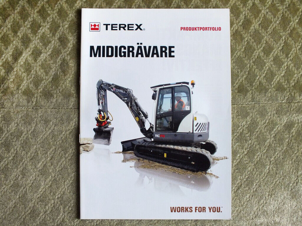 TEREX TC 60 / 75 / 125 Compact Midi-Range Excavators Brochure Prospekt 2012