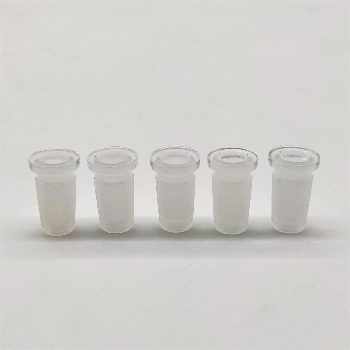 5 Pcs 10MM glass Bowl to 14MM Female Joint Clear Glass Adapter For Glass Bong
