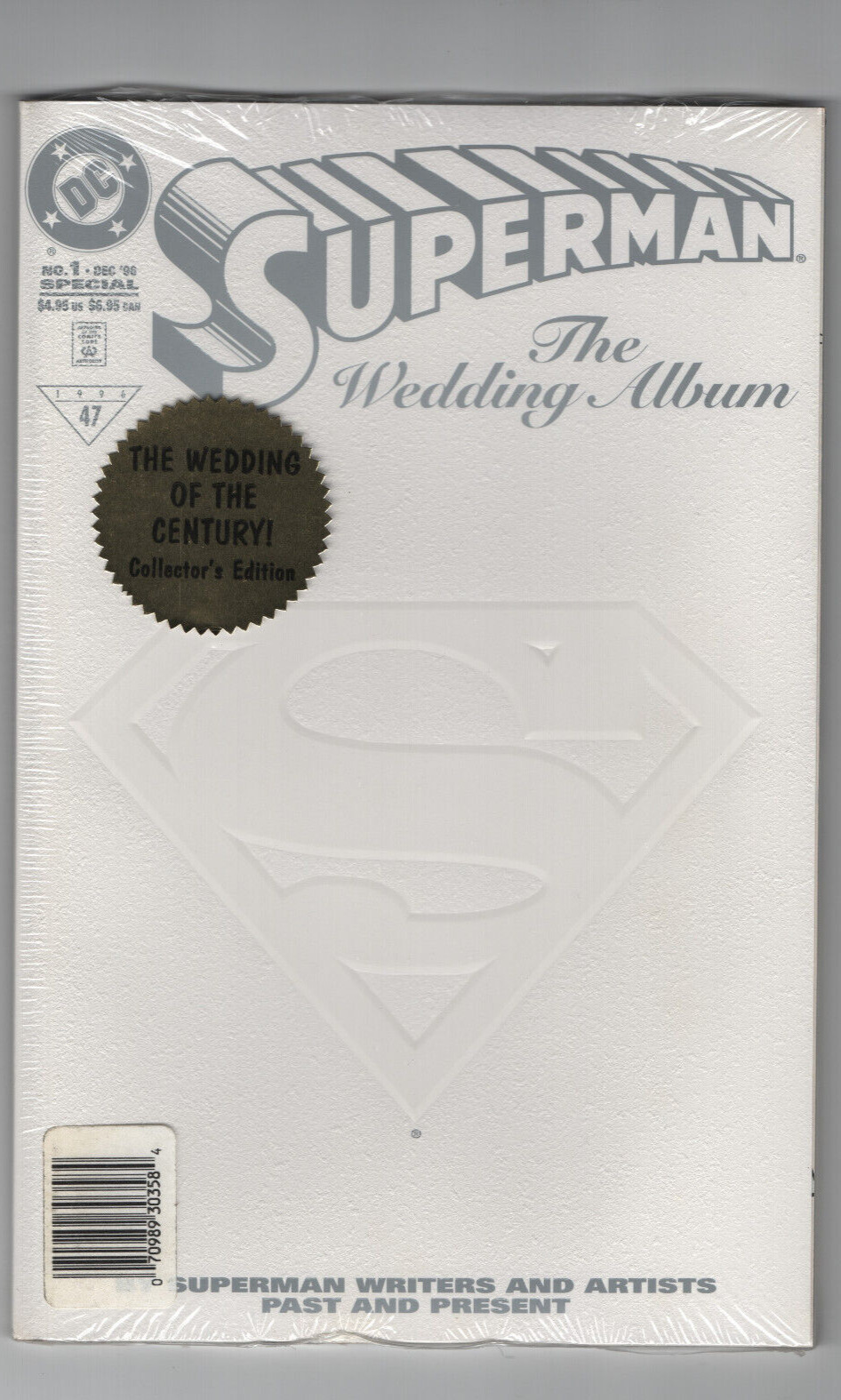 Superman Wedding Album #1 DC Universe DCU Logo Variant Sealed Poly-Bag 1996