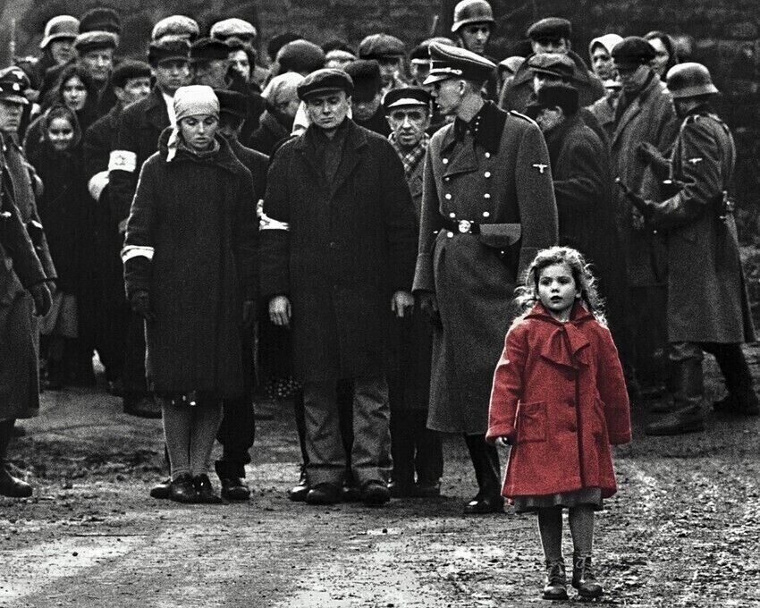 Schindler\'s List Iconic image of Girl In The Red Coat 24x30 inch poster