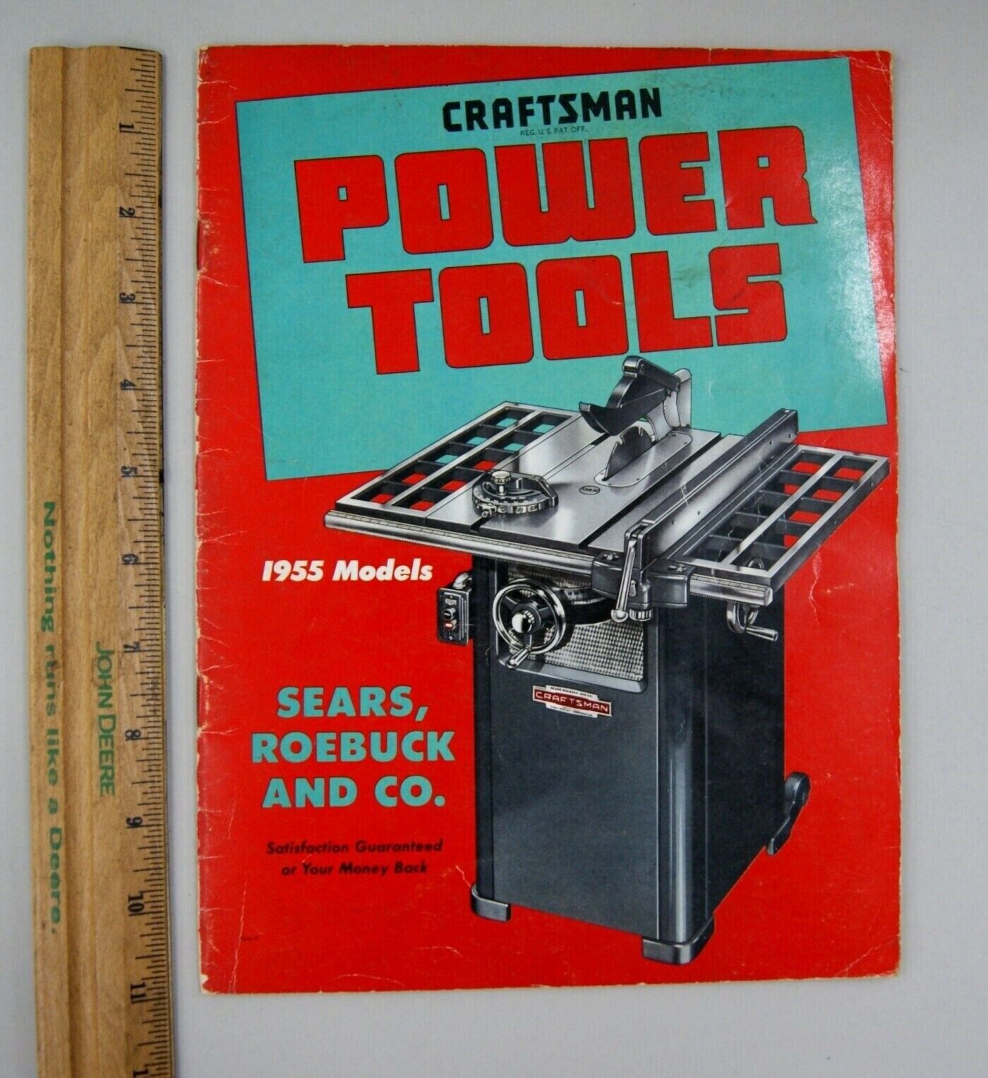 Original 1955 Vintage Sears Roebuck & Co. Craftsman Power Tools Catalog, L-3731