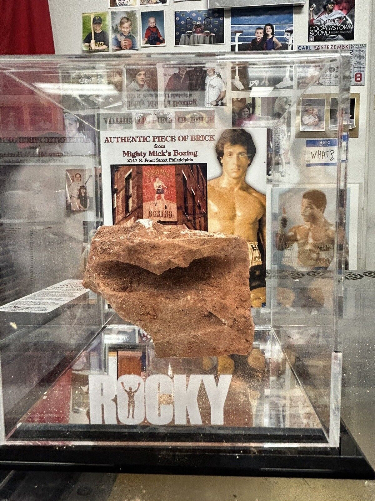 Mighty Mick’s Gym Authentic Brick Creed Stallone Sly Rocky Balboa Movie Prop