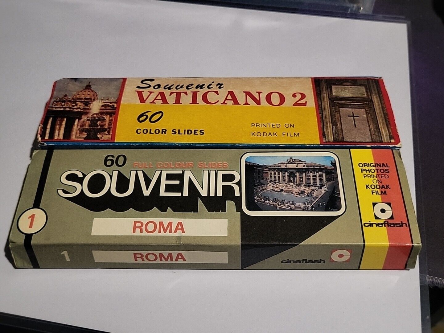 Vintage  Souvenir Roma Slides Photos Kodak Film Slides