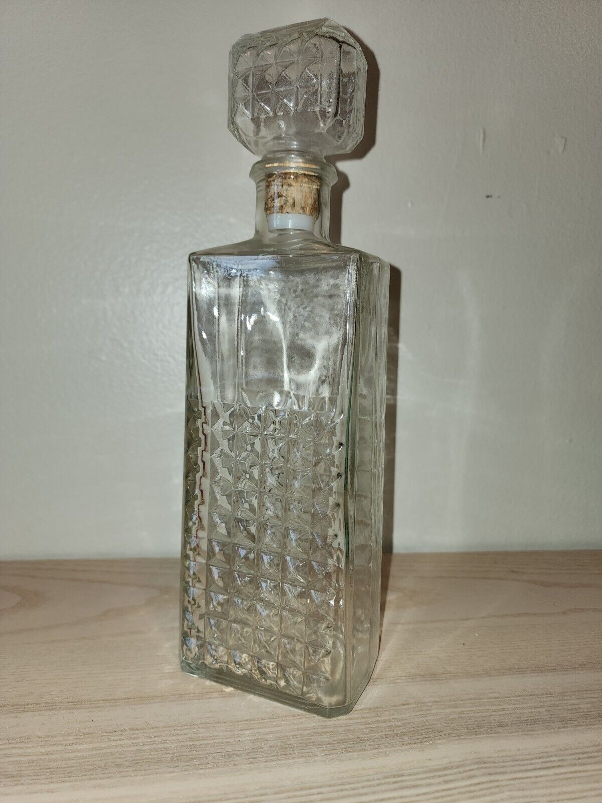 Vintage Liquor Decanter 70's Obear Nester Glass 