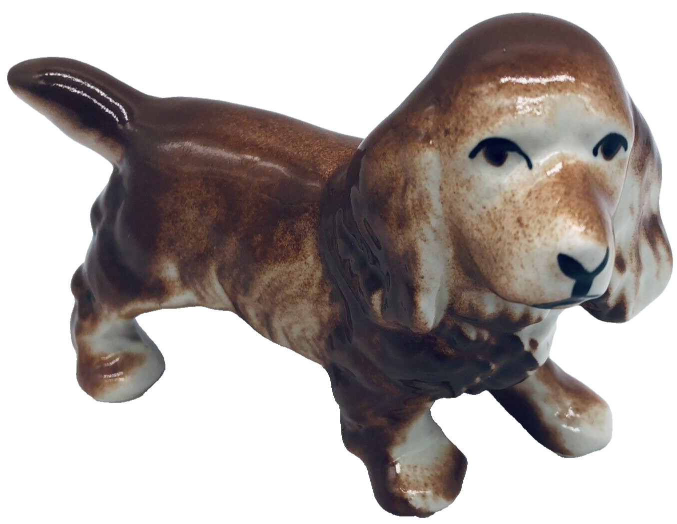 Vintage Porcelain Cocker Spaniel Dog Figurine Puppy