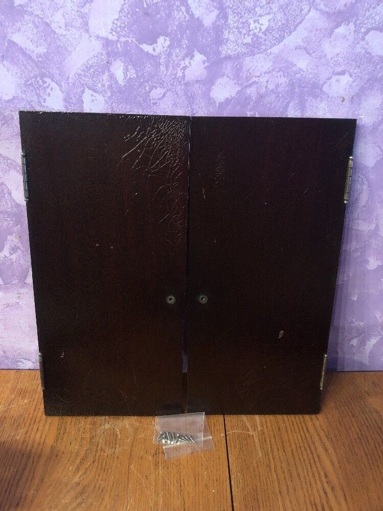 Vintage Supertone Phonograph  Doors w/ hinge & Screws-18 3/8 by 8 3/8”