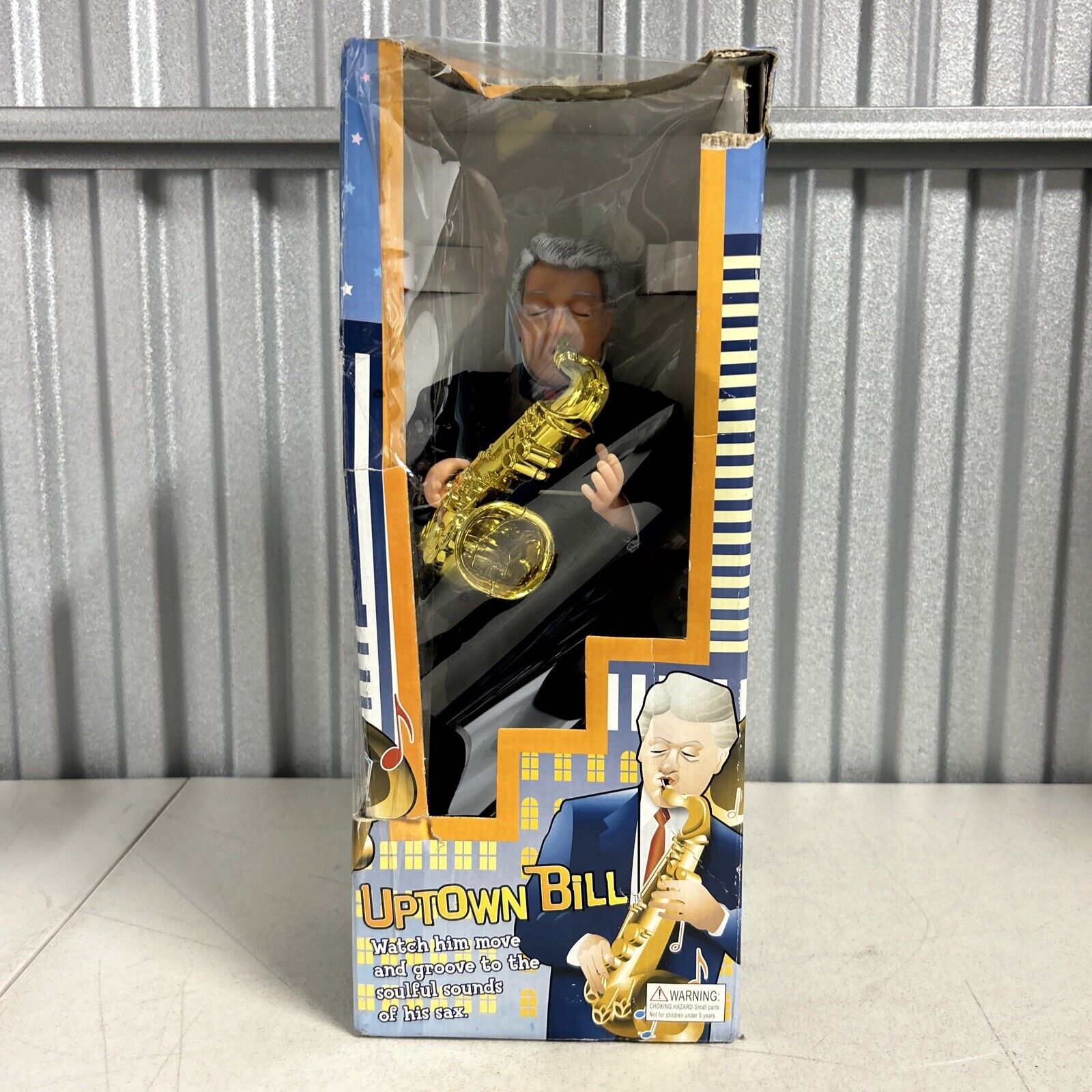 Vintage President Clinton As Uptown Bill   Playing Saxophone