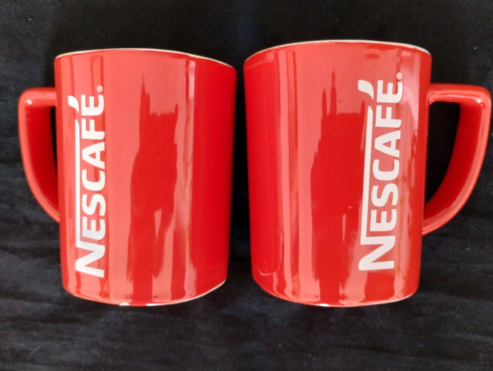 2 New Nescafe LARGE 12 OZ Red Cup Cups Mug Coffee Collectible Gift 12 oz  Deal