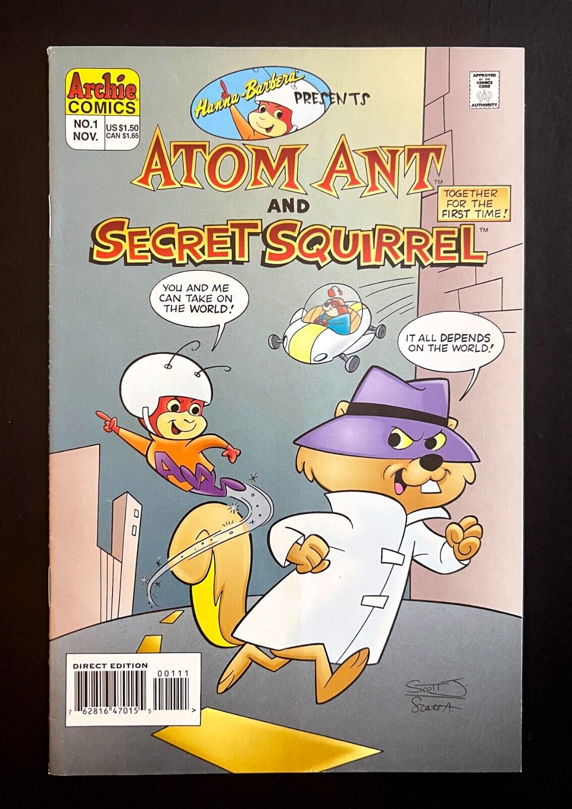 ATOM ANT AND SECRET SQUIRREL #1 Hi-Grade Archie Comics 1995