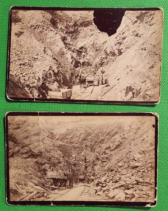 Antique Circa 1880 Photograph Lehigh Coal Navigation Mining Railroad Bittner