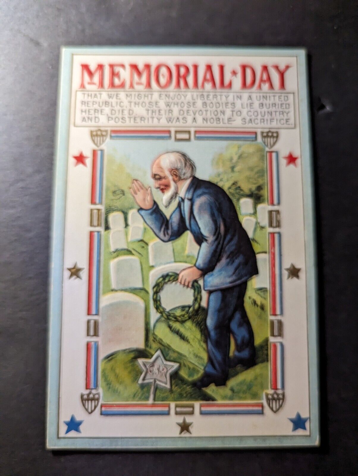 Mint USA Civil War GAR Memorial Day Postcard