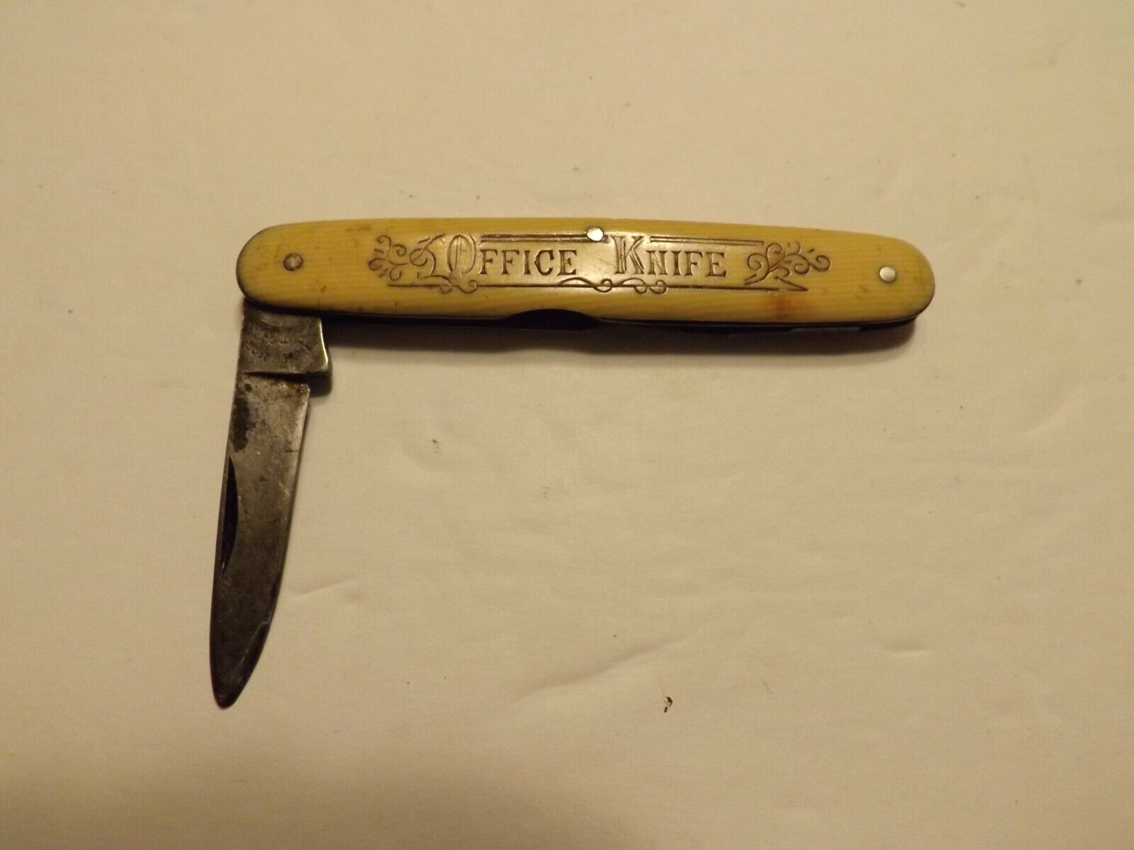 Vintage Antique MILLER BROS CUT CO MERIDEN Office Pocket Knife 1872-1926
