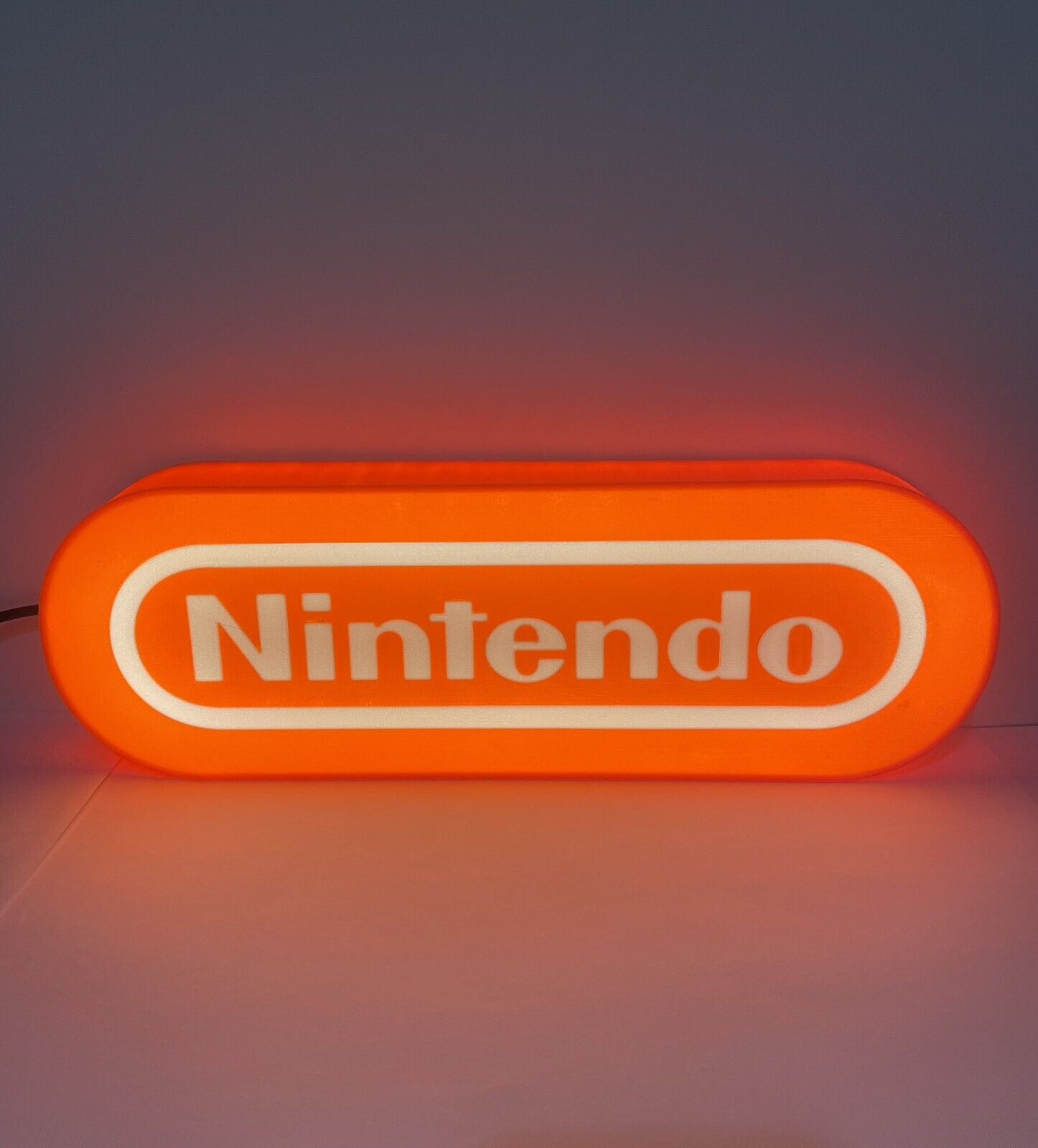 Nintendo 3d Printed LED Sign