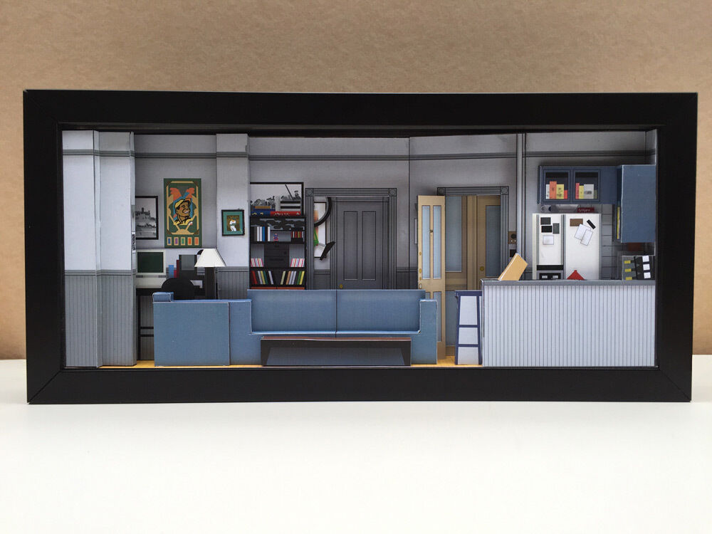 Seinfeld set shadowbox diorama - picture memorabilia art collector gift