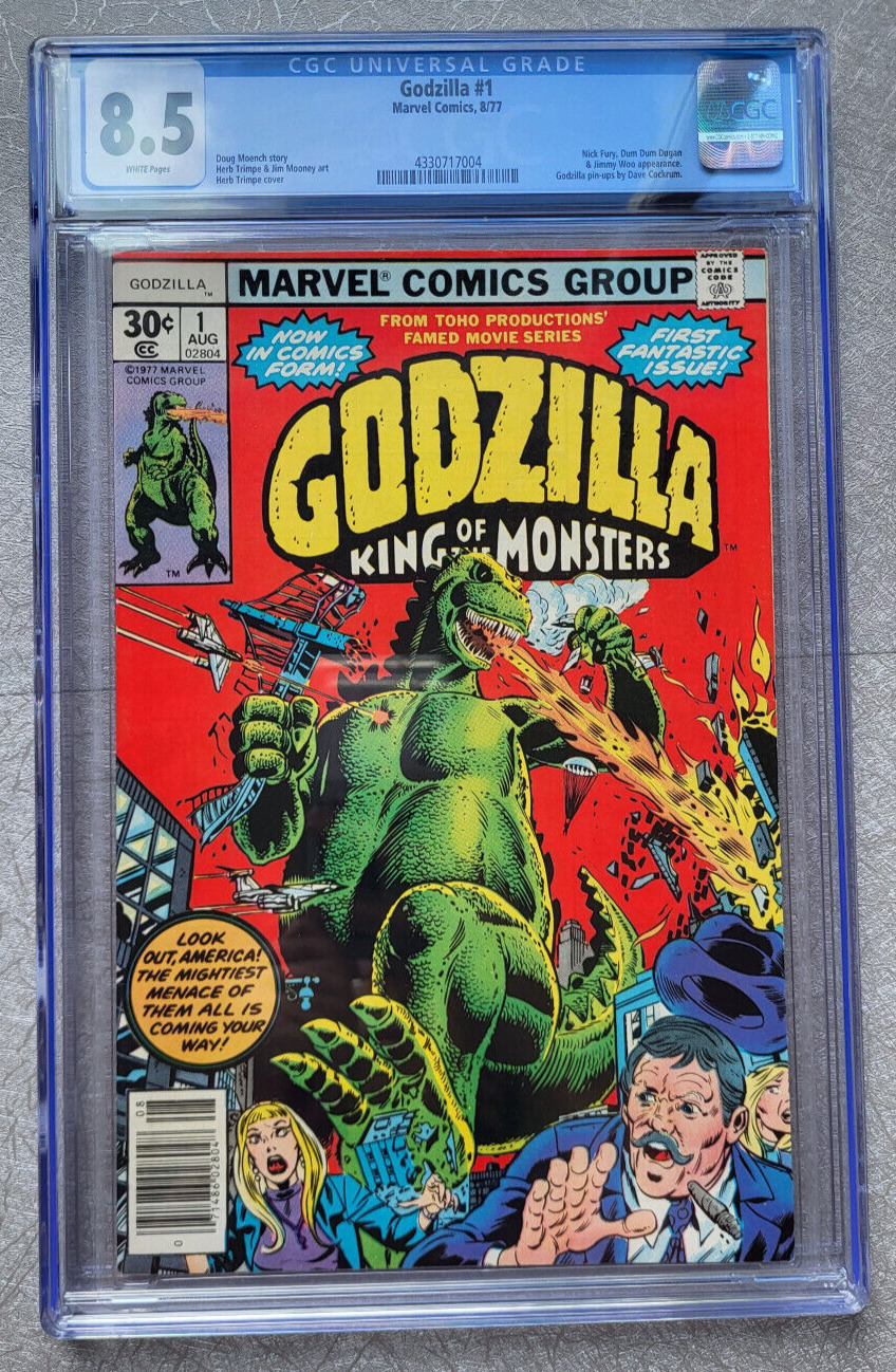Godzilla #1 ~ CGC 8.5 Very Fine+ ~ 1977 Marvel Comics