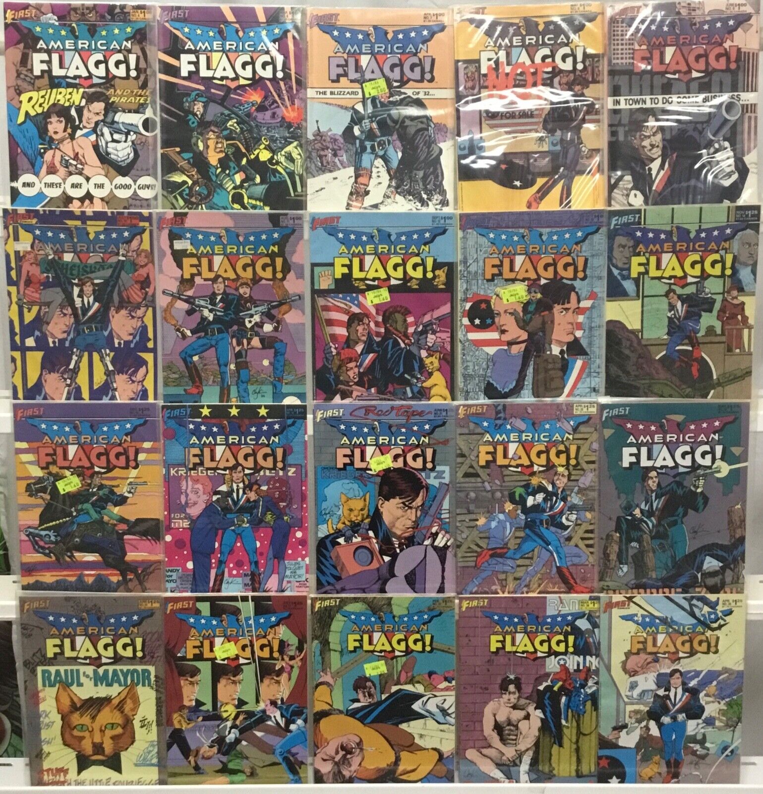 First Comics American Flagg Comic Book Lot of 20 Issues