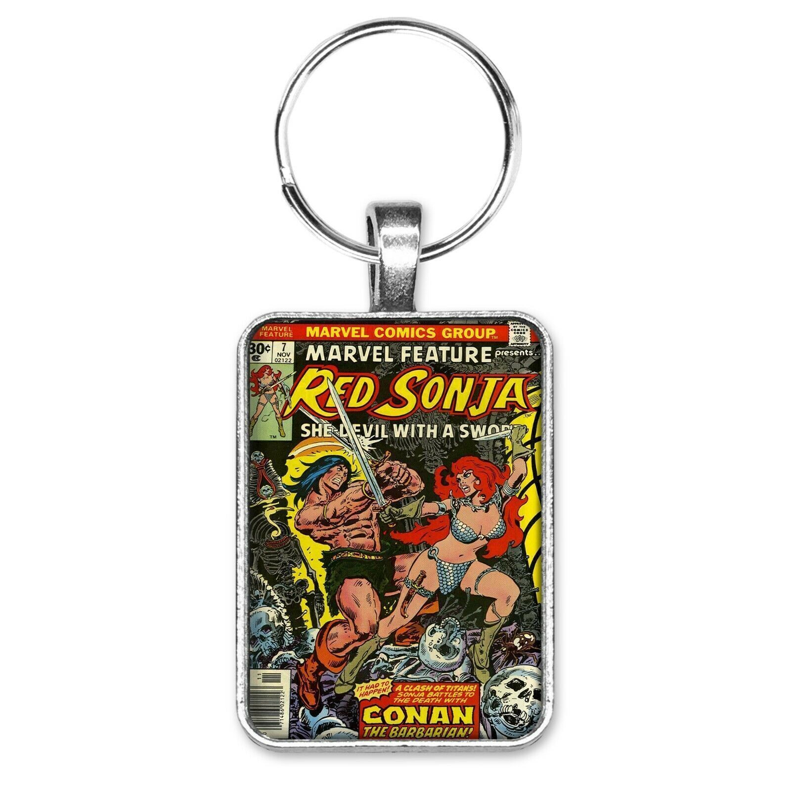 Marvel Feature Red Sonja She-Devil with a Sword #7 Cover Key Ring or Necklace