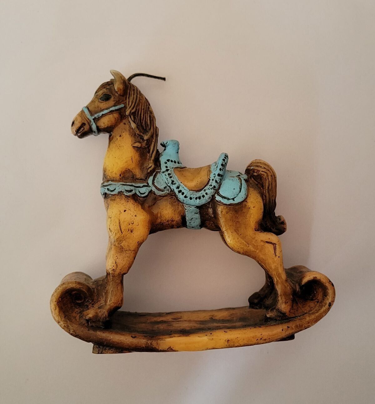 Vintage Wax Rocking Horse Candle