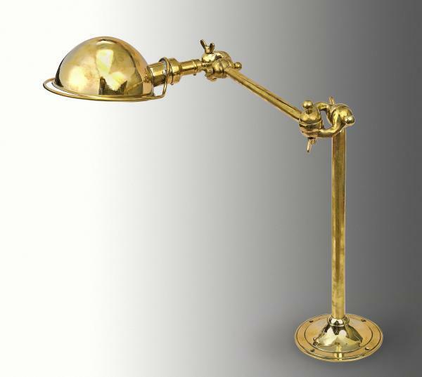 Vintage Ship Salvaged Swing Arm Antique Nautical Brass Stretchable Lamp Fixture