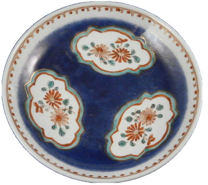Antique 18thC Chinese Japanese Asian Porcelain Kakiemon Saucer Porzellan China