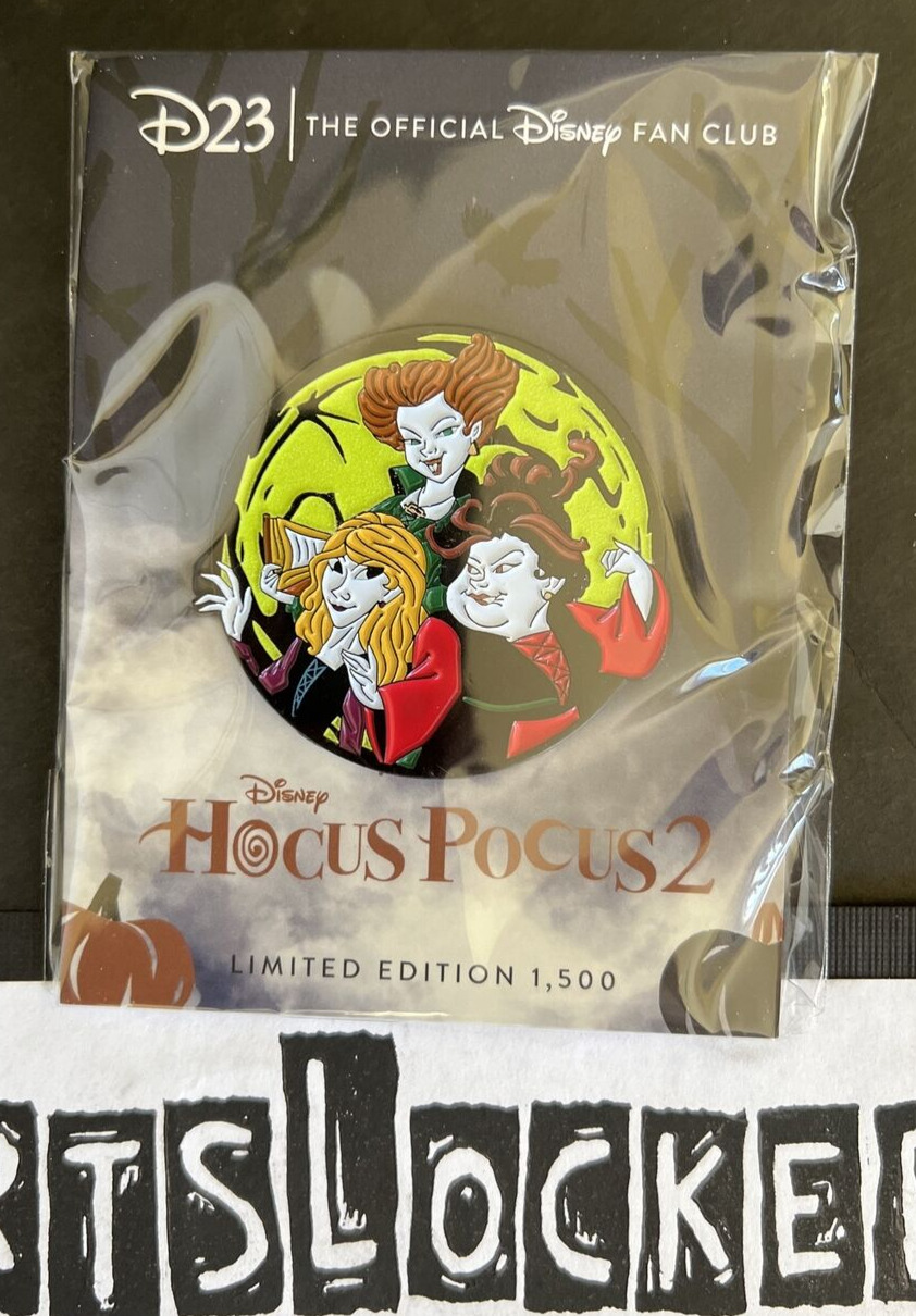 Hocus Pocus 2 Pin Disney D23 Official Fan Club Pin Limited Edition x/1500 - NEW⚡
