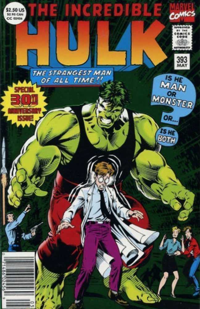 The Incredible Hulk #393 Newsstand Green Foil Cover (1968-1999) Marvel