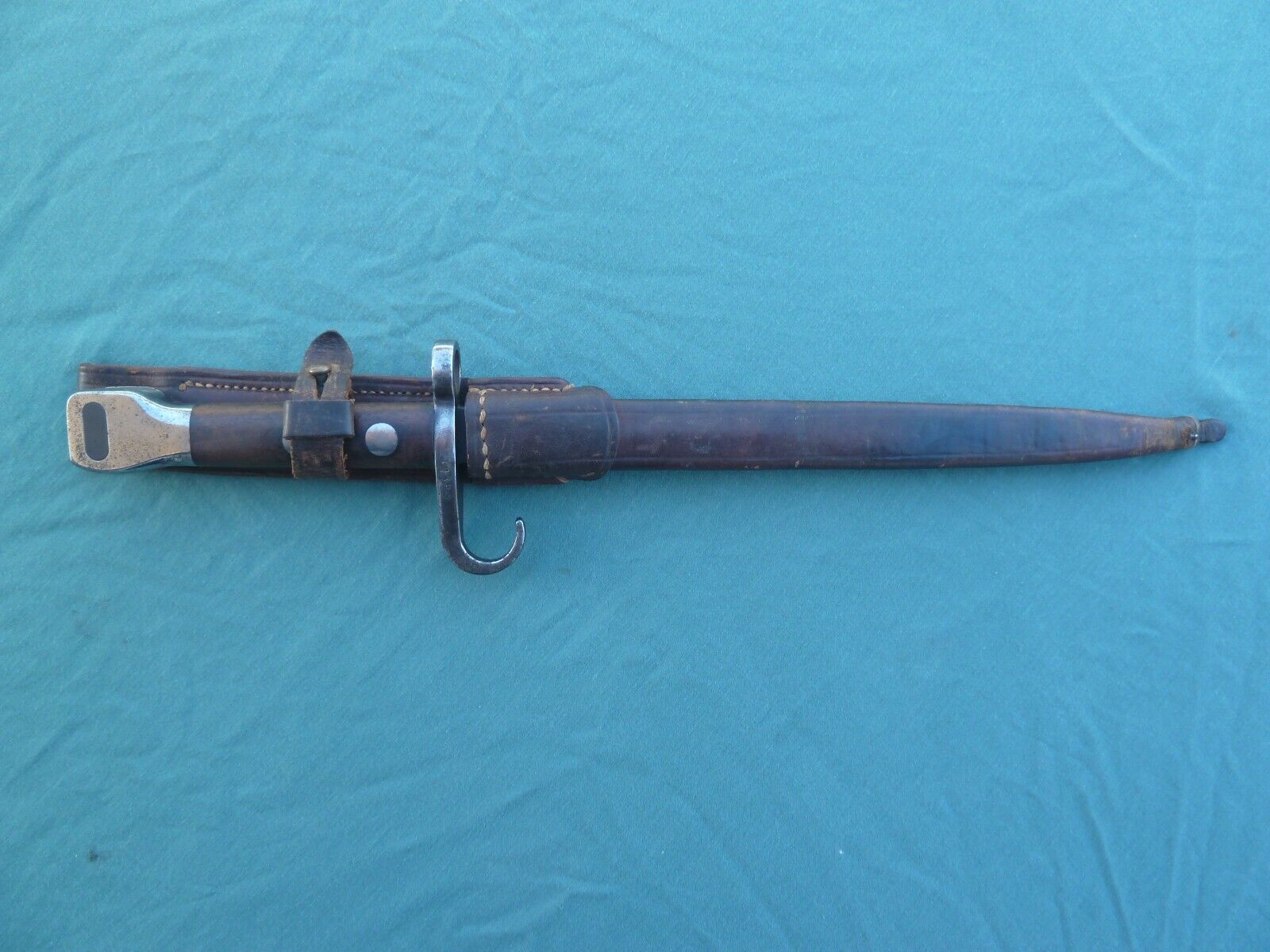 Rare Netherlands Dutch East Indies M1895 Mannlicher KNIL Rifle Bayonet Scabbard