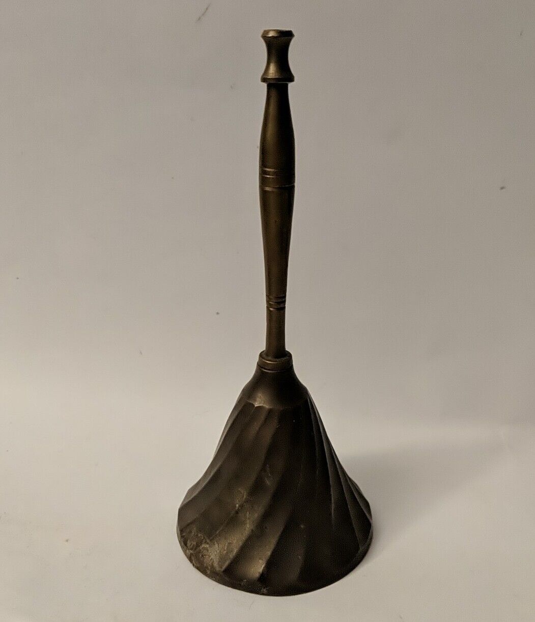 Vintage Brass Bell, Swirl Design 7