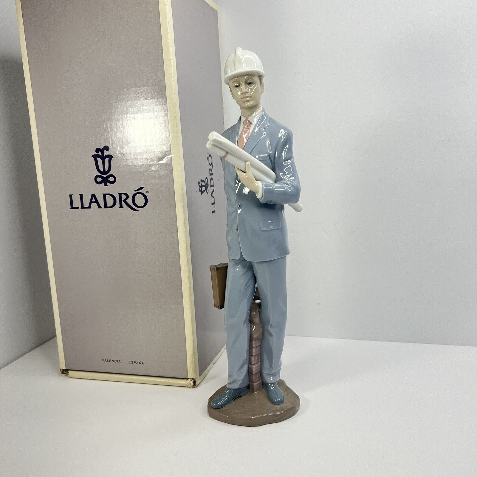 Vintage Lladro The Architect 6320 Rare & Retired with Original Box