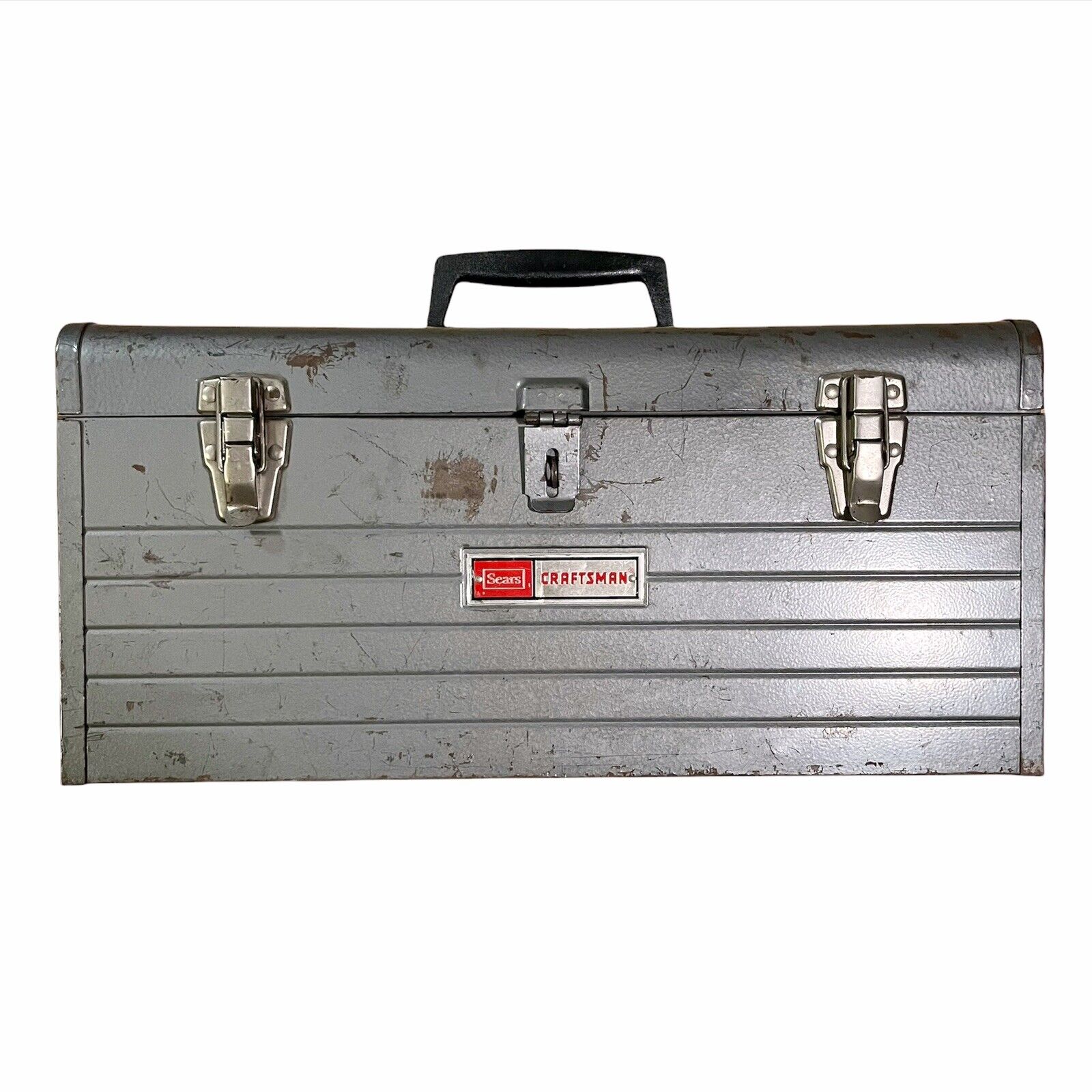 Vintage Sears Craftsman Mechanics Tool Box w Metal Tray Model 6512 Good