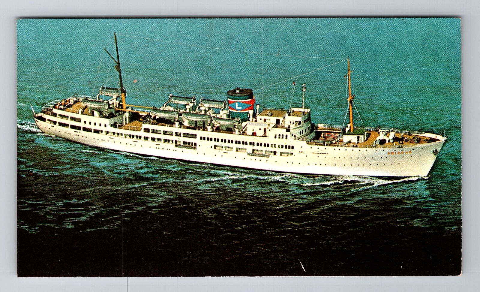 SS Ariadne, Ship, Transportation, Antique, Vintage Souvenir Postcard